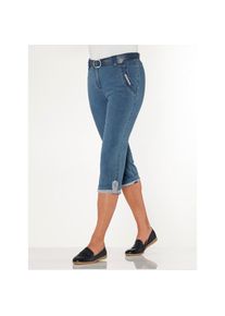Casual Looks , Damen , Caprijeans , blue-bleached , Kurzgrößen , 19 -Kurzgrößen , 19 , mit 98% Baumwolle