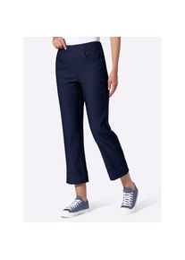 Heine, Damen, 7/8-Hose, marine, Normalgr&ouml;&szlig;en, 42 -Normalgr&ouml;&szlig;en, marine, komfortable Schlupfform
