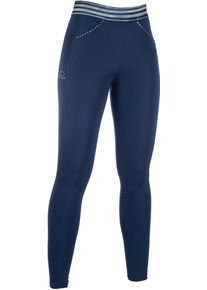 HKM Pull on Reitleggings, Silikon-Vollbesatz, dunkelblau, 44