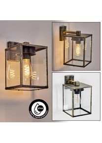 hofstein Gramilla outdoor wall light, wall light gold, black, 1-light source