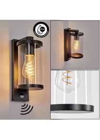 hofstein Telhada outdoor wall light, wall light black, 1-light source, Motion sensor