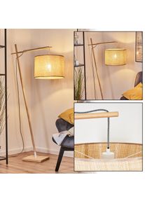 hofstein Sabadim Stehleuchte 40 cm Naturfarben, Wei&szlig;, 1-flammig