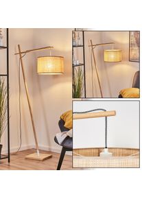 hofstein Sabadim Stehleuchte 35 cm Naturfarben, Wei&szlig;, 1-flammig