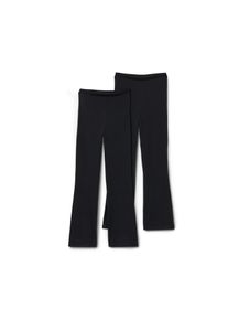 Tchibo - 2 Kinder-Flared-Leggings - M&auml;dchen - Gr. 146/152 - schwarz