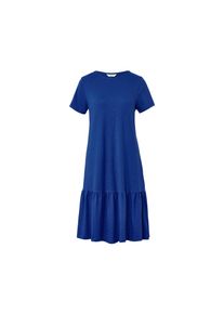 Tchibo - Jerseykleid mit Volant - Damen - Gr. XL - blau