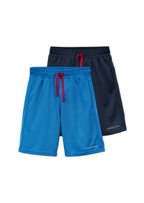Tchibo - 2 Jungen-Sportshorts aus recyceltem Material - Gr. 134/140 - dunkelblau