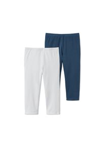 Tchibo - 2 Leggings in 3/4-Länge aus Bio-Baumwolle - Mädchen - Gr. 170/176 - weiß