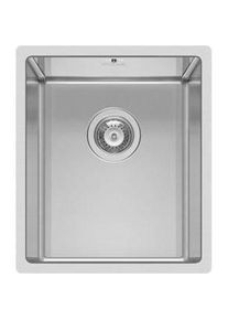 Elleci, Sp&uuml;lbecken, Vierkant 340 R14 Rostfreier Stahl (44 cm, 38 cm)