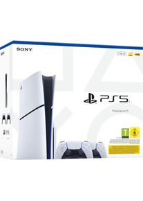 Sony PS5 Konsole SLIM E-Chassis + 2. DS5, Spielkonsole, Schwarz
