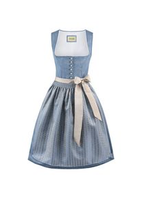 Stockerpoint, Damen, Kleider, Irit Midi-Dirndl mit geblümten Knöpfen, Blau, (40)