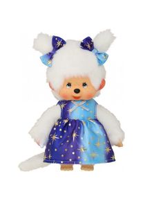 Magni Monchhichi Plüschfigur Mädchen mit Sternenlicht Kleid 20cm (9.50 cm)
