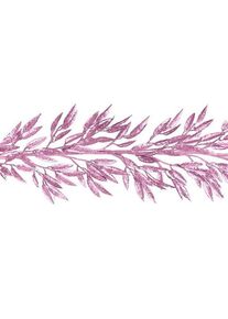 Guirlande de feuilles rose chatoyant