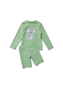 Tchibo - Komplet plażowy z filtrem UV 80 - dla niemowląt - rozmiar 74/80 - kolor: zielony/z nadrukiem