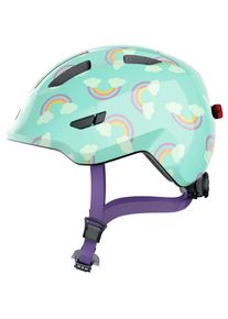 Abus SMILEY 3.0 LED Helm M&auml;dchen - Gr&ouml;&szlig;e 45-50 - blau