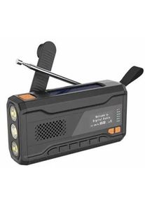 Denver SCD-2033 - Emergency Radio - Solar - Dynamo - 2000mAh Powerbank - DAB/FM - schwarz