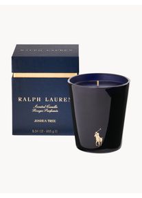 Ralph Lauren Home Doftljus Joshua (Tobaksblomma, Patchouli, Sandelträ, Vanilj) Blå, Guld Glas, Metall Ø 10 x H 6 cm