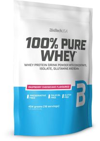 Biotech USA 100% Pure Whey, 454 g Beutel, Himbeere-Cheesecake