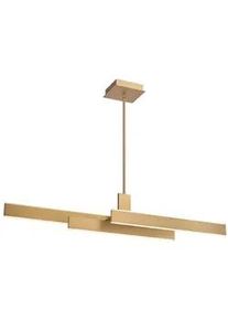 Elstead Lighting Led-Hängeleuchte , Goldfarben , Metall, Kunststoff , 114.5 cm , höhenverstellbar , Lampen & Leuchten, Leuchtenserien