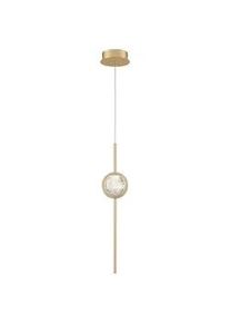 Elstead Lighting Pendelleuchte , Goldfarben , Metall, Glas , G , 12.2 cm , höhenverstellbar , Lampen & Leuchten, Leuchtenserien