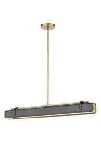 Elstead Lighting Led-Hängeleuchte , Teakfarben , Holz, Kunststoff , Teakholz , furniert , 6.4x11.4x80 cm , RoHS, Ce , höhenverstellbar , Lampen & Leuchten, Leuchtenserien