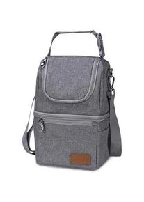 Momcozy Warmhaltebox , Hellgrau , Textil , 900 ml , 20x36x7 cm , stoßfest , Füttern, Babyfläschchen