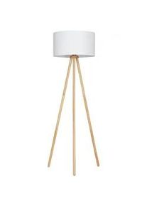 Briloner Stehleuchte , Weiß, Buchefarben , Holz, Textil , 148 cm , Lampen & Leuchten, Leuchtenserien