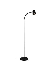 Led-Stehleuchte , Schwarz , Metall, Kunststoff , 127.5 cm , Lampen & Leuchten, Leuchtenserien