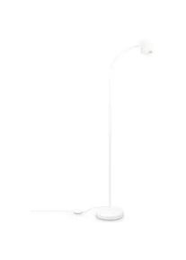 Led-Stehleuchte , Weiß , Metall, Kunststoff , 127.5 cm , Lampen & Leuchten, Leuchtenserien