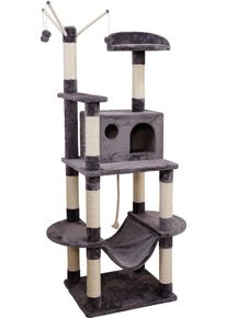 KERBL Pet Matteo Kratzbaum, grau, 59x52x180cm