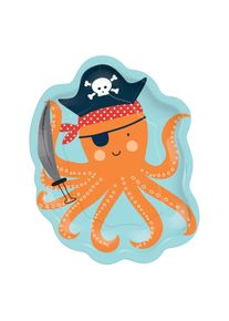 Amscan 8 assiettes forme Meer Ahoi 18cm