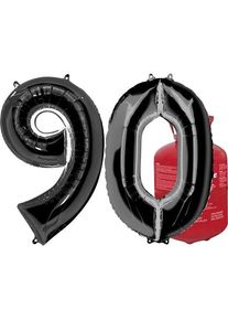 Amscan Bouteille d'hélium du 90e anniversaire avec des ballons