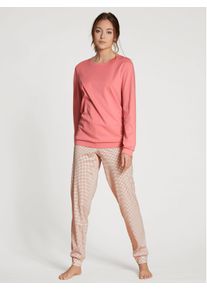 Calida Midsummer Dreams Pyjama with cuff for Women, S, Pink