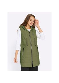 Inspirationen , Damen , Longweste , oliv , 52 , 52 , aus recyceltem Polyester