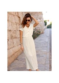 Inspirationen , Damen , Jerseykleid »Jersey-Kleid« , champagner , Kurzgrößen , 23 -Kurzgrößen , 23 , mit 70% Baumwolle