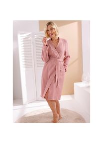 feel good , Damenbademantel , rosenquarz , 100% Baumwolle , 44/46
