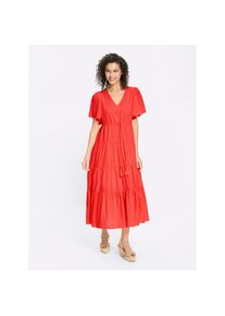 Heine , Damen , Sommerkleid »Webkleid« Eingrifftaschen , sand , Normalgrößen , 48 -Normalgrößen , 48 , angesagte Maxilänge