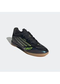 adidas Performance, Damen, Fu&szlig;ballschuh &raquo;F50 LEAGUE INDOOR&laquo; geeignet als Hallenschuhe, Core Black / Iron Metallic / Lucid Lemon, 43, Core Black / Iron