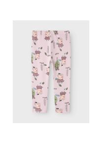 name it, Herren, Leggings &raquo;NMFDYKA &ndash; Leggings mit elastischem Bund und normaler Passform&laquo; unifarben, casual, regular fit, Jersey, Winsome Orchid, N-Gr