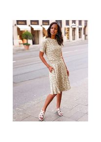 Lady , Damen , Bahnenrock , sesam-ecru-bedruckt , 52 , 52 , mit dekorativer Zierschnalle