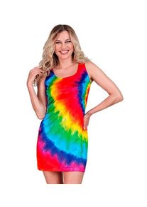 NEON TIE DYE PARTY FASHION KLEID