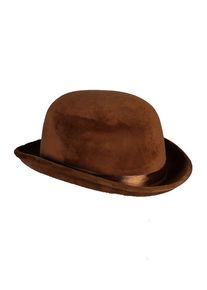 Flat Bowler Hat, brown