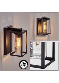 hofstein Portalis Lampe murale d ́ext&eacute;rieur, Applique murale Noir, 1 lumi&egrave;re