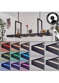 hofstein Genor Suspension, Suspension LED Noir, Blanc, 1 lumi&egrave;re, T&eacute;l&eacute;commandes