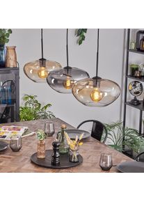 hofstein Mertola Suspension, Suspension Noir, 3 lumi&egrave;res