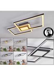 hofstein Torresella Plafonnier LED Noir, 1 lumi&egrave;re