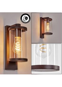 hofstein Telhada Lampe murale d ́ext&eacute;rieur, Applique murale Rouille, 1 lumi&egrave;re