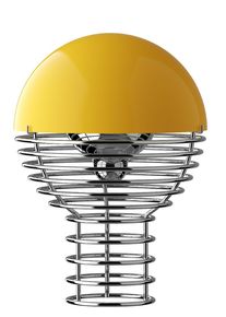 Wire Lampe portable &agrave; batterie / lampe de table &Oslash; 18 cm Verpan Jaune