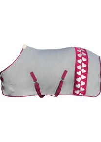 HKM Sweet Valentine Abschwitzdecke, pink/silber, 165