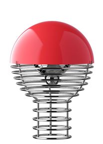 Wire Lampe portable &agrave; batterie / lampe de table &Oslash; 18 cm Verpan Rouge