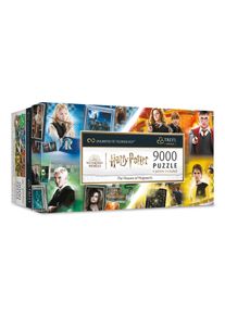 Harry Potter - Colección de Puzzles de las Casas de Hogwarts con Póster